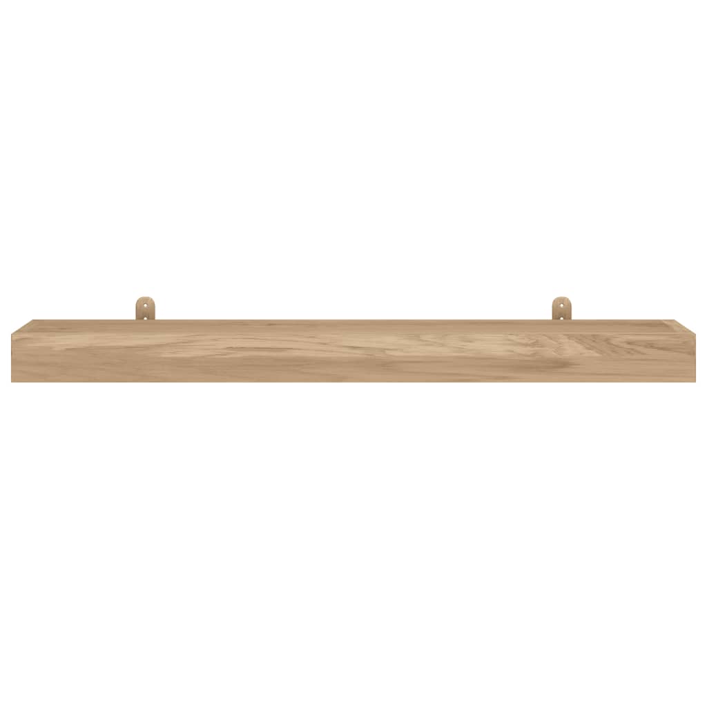 Wandregale 2 Stk. 110x15x4 cm Massivholz Teak