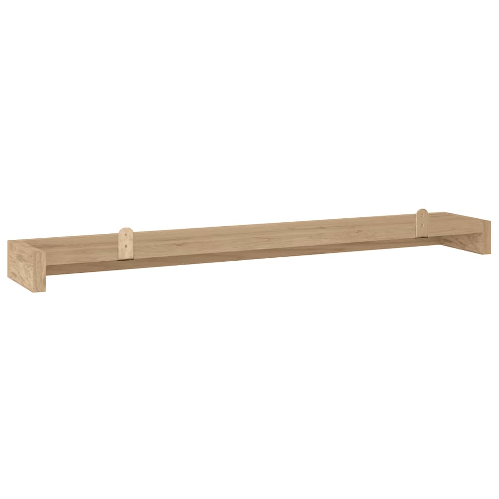 Wandregale 2 Stk. 110x15x4 cm Massivholz Teak