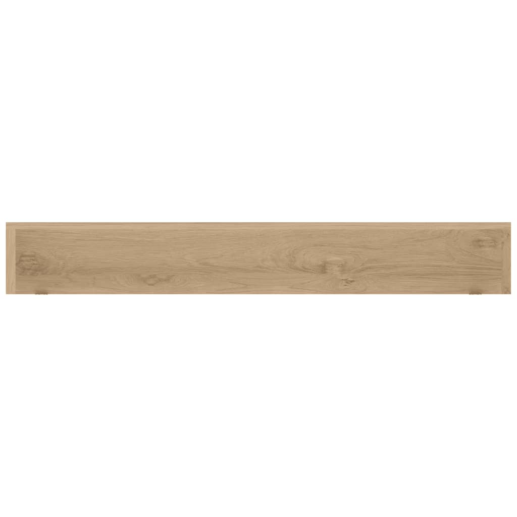Wandregale 2 Stk. 110x15x4 cm Massivholz Teak