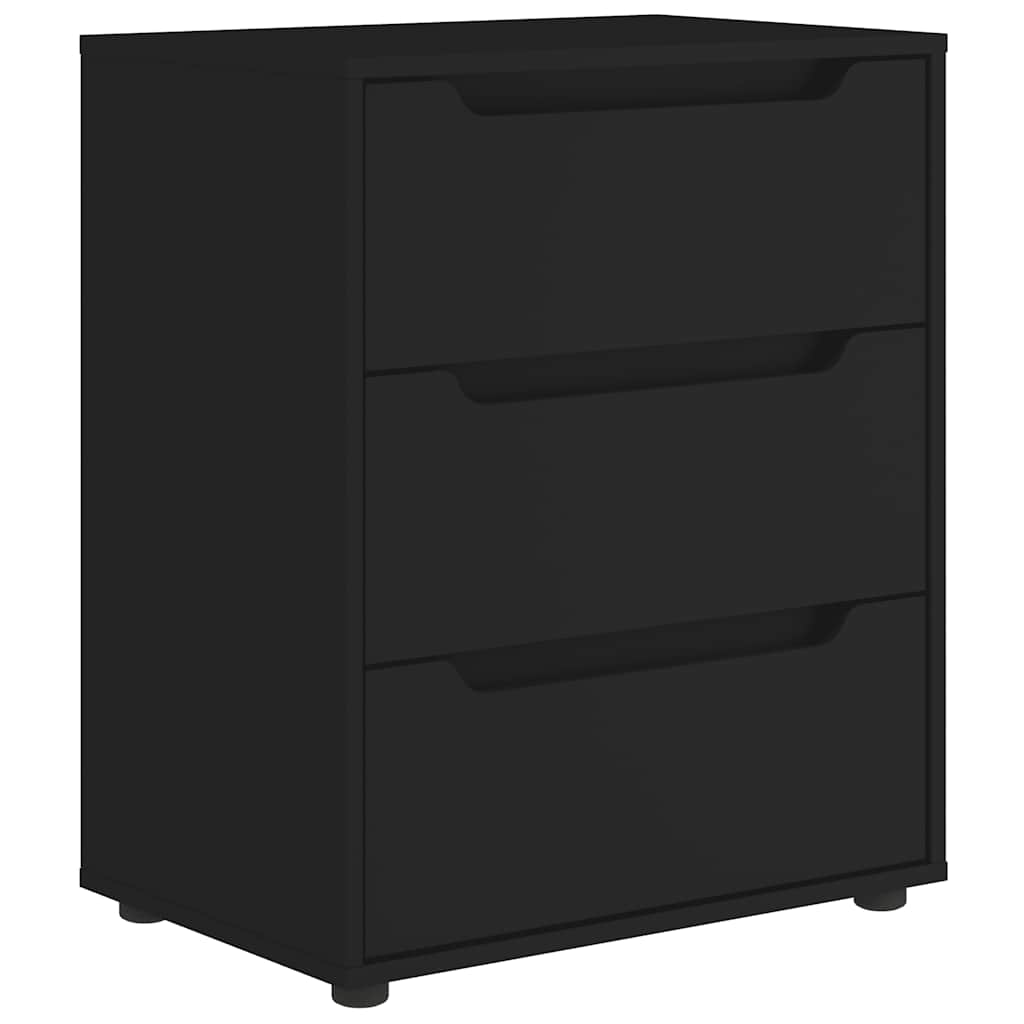 Sideboard VISNES Schwarz 60x40x73 cm Holzwerkstoff