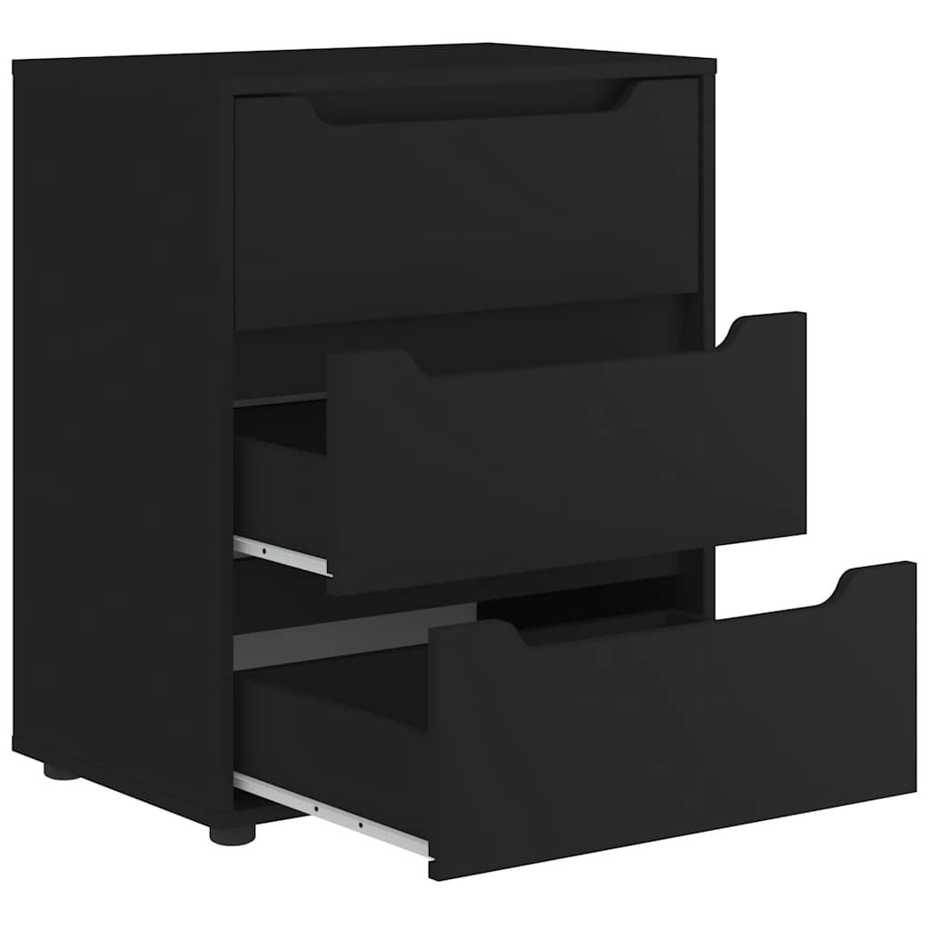 Sideboard VISNES Schwarz 60x40x73 cm Holzwerkstoff