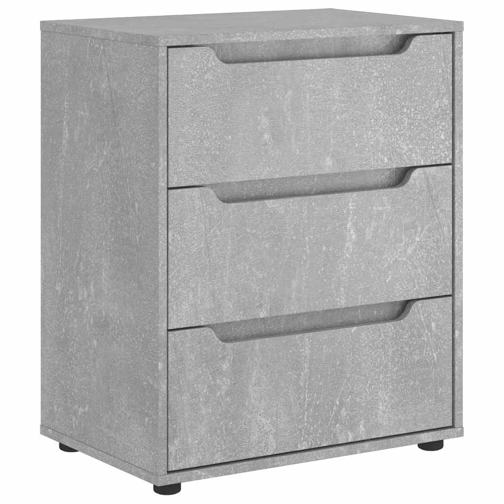 Sideboard VISNES Betongrau 60x40x73 cm Holzwerkstoff