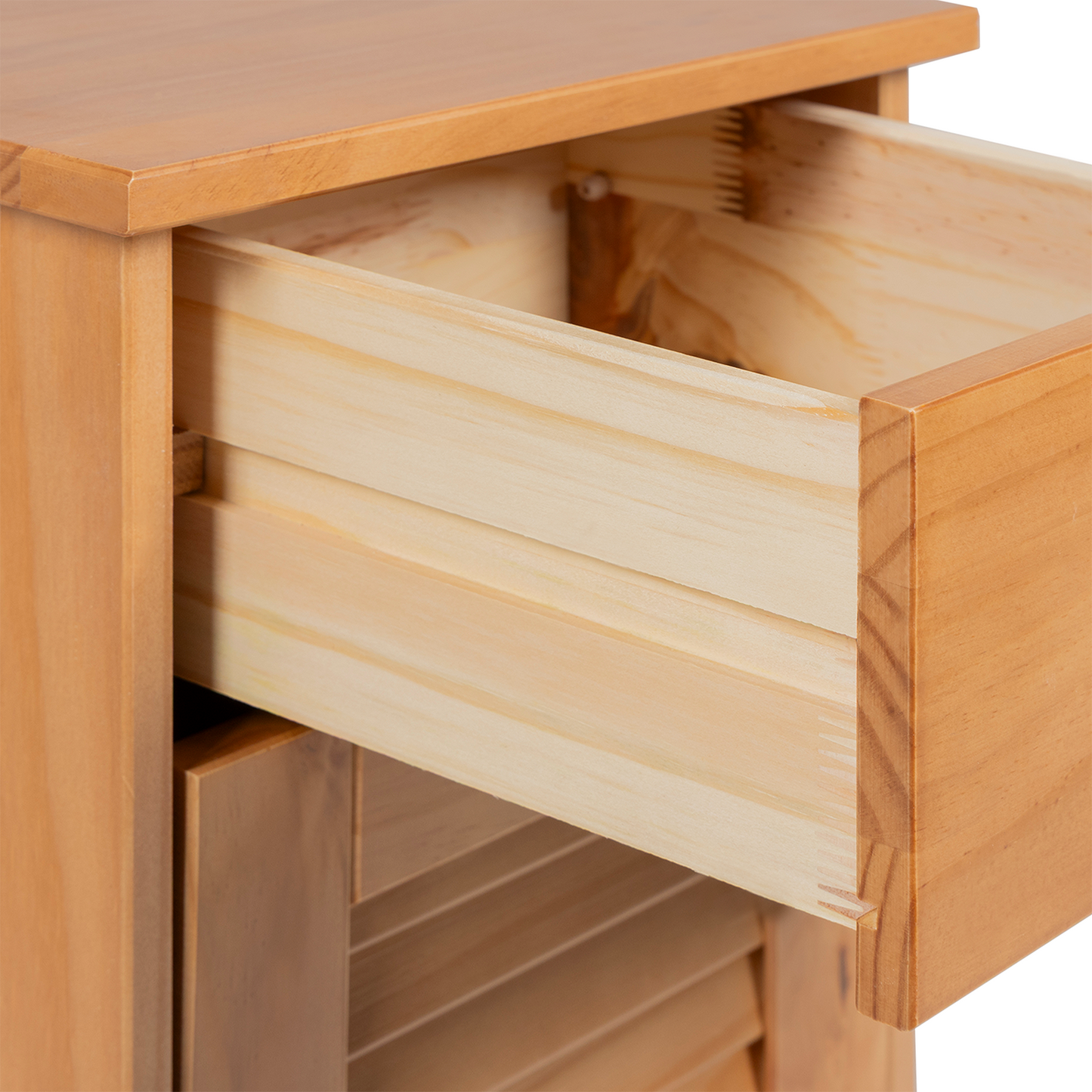 Badezimmerschrank 'VIGO'mit Schublade 37x34x80 cm aus Massivholz