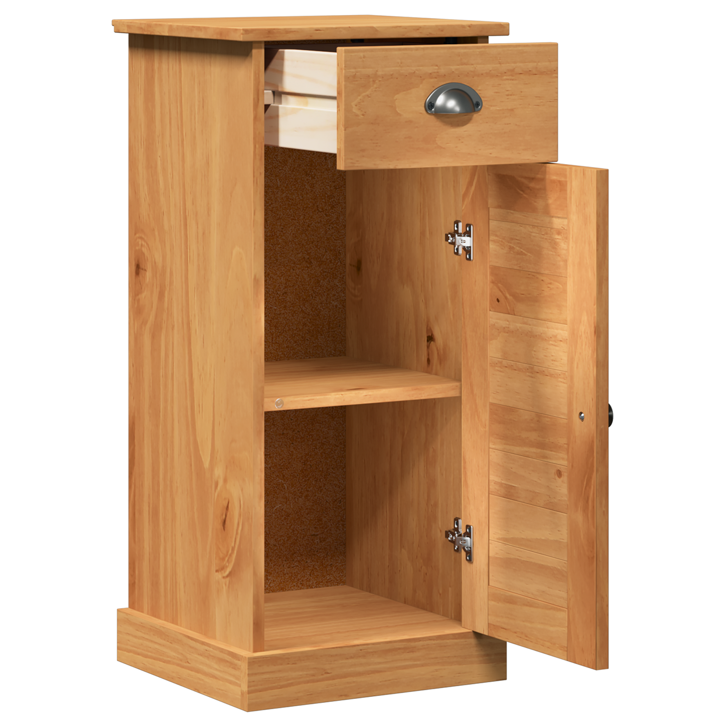 Badezimmerschrank 'VIGO'mit Schublade 37x34x80 cm aus Massivholz