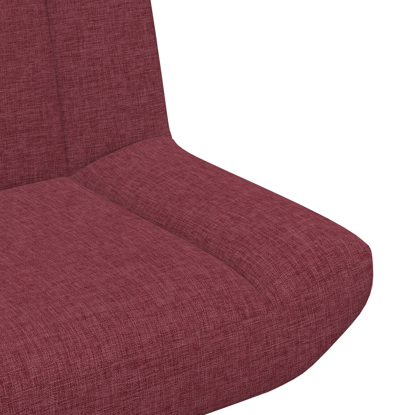 Drehstuhl Weinrot Polyester mit Metallbasis Standard Drehbar