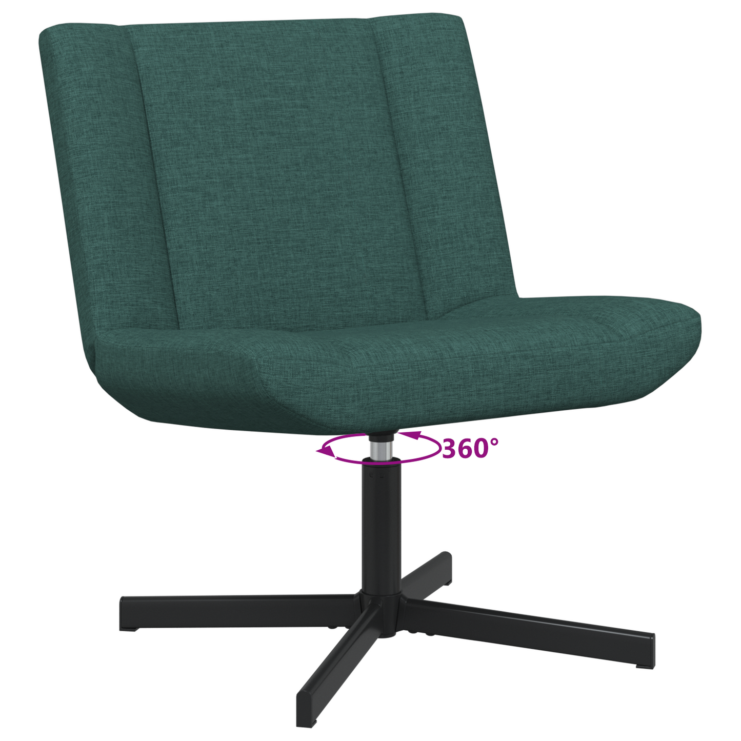 Akzentstuhl Dunkelgrün Polyester Standard Höhenverstellbar