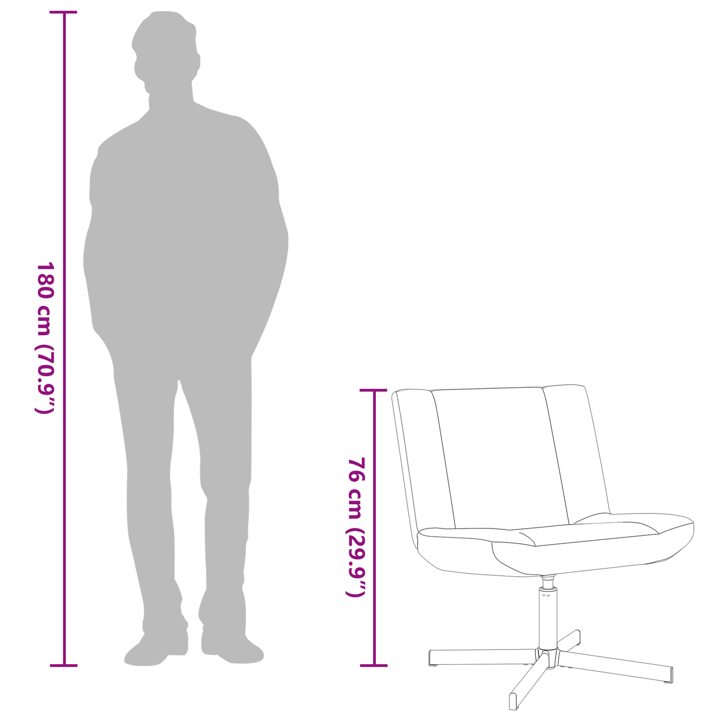 Akzentstuhl Taupe Stoff, Metallbasis Standard Ergonomisch