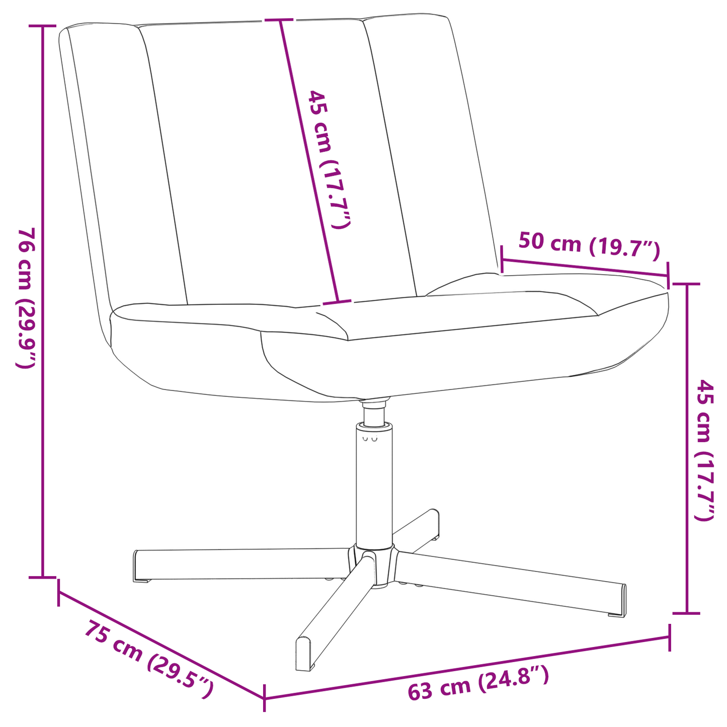 Akzentstuhl Taupe Stoff, Metallbasis Standard Ergonomisch