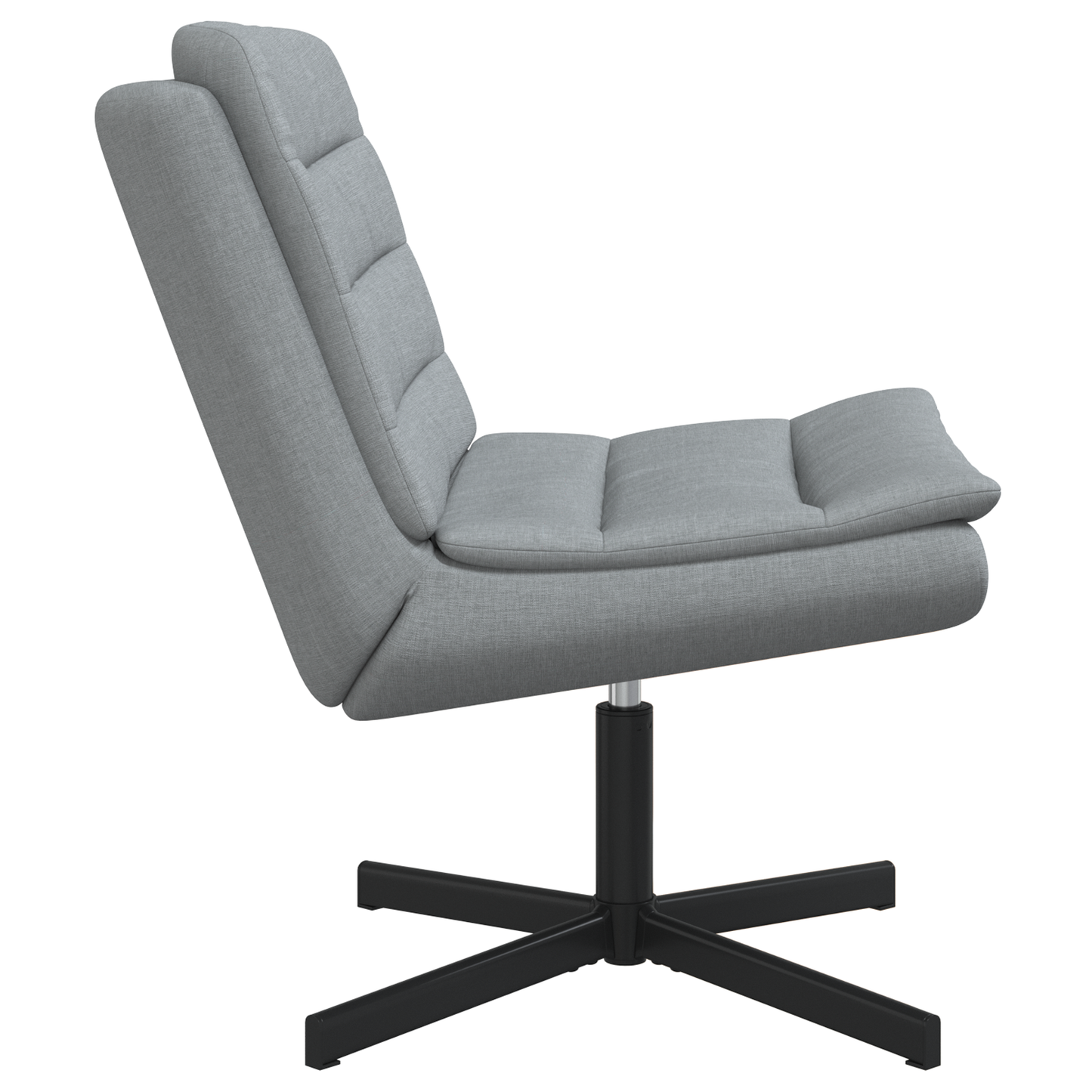 Drehstuhl Hellgrau Stoff Standard Ergonomisch