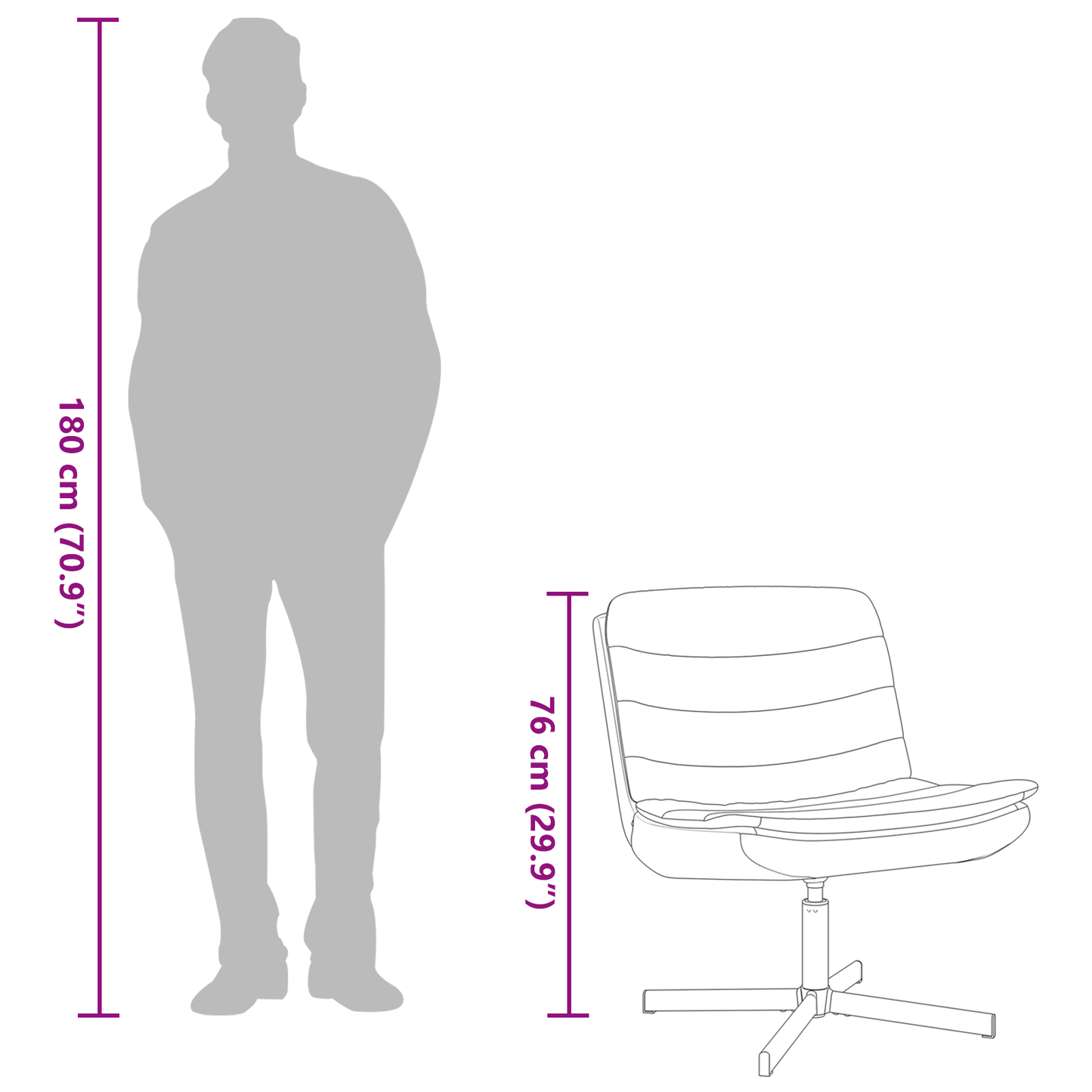 Drehstuhl Hellgrau Stoff Standard Ergonomisch