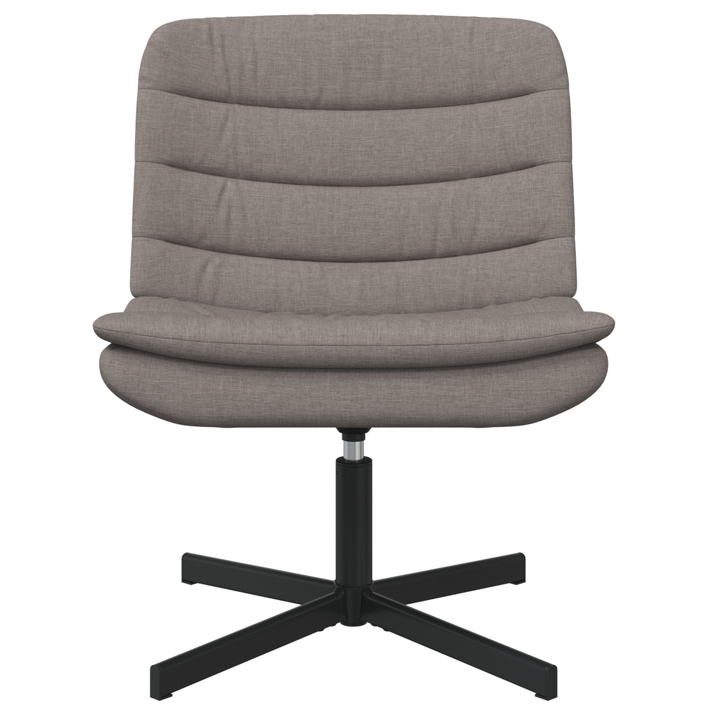 Drehstuhl Taupe Stoff Einzel Elegant Drehstuhl Rechteckig
