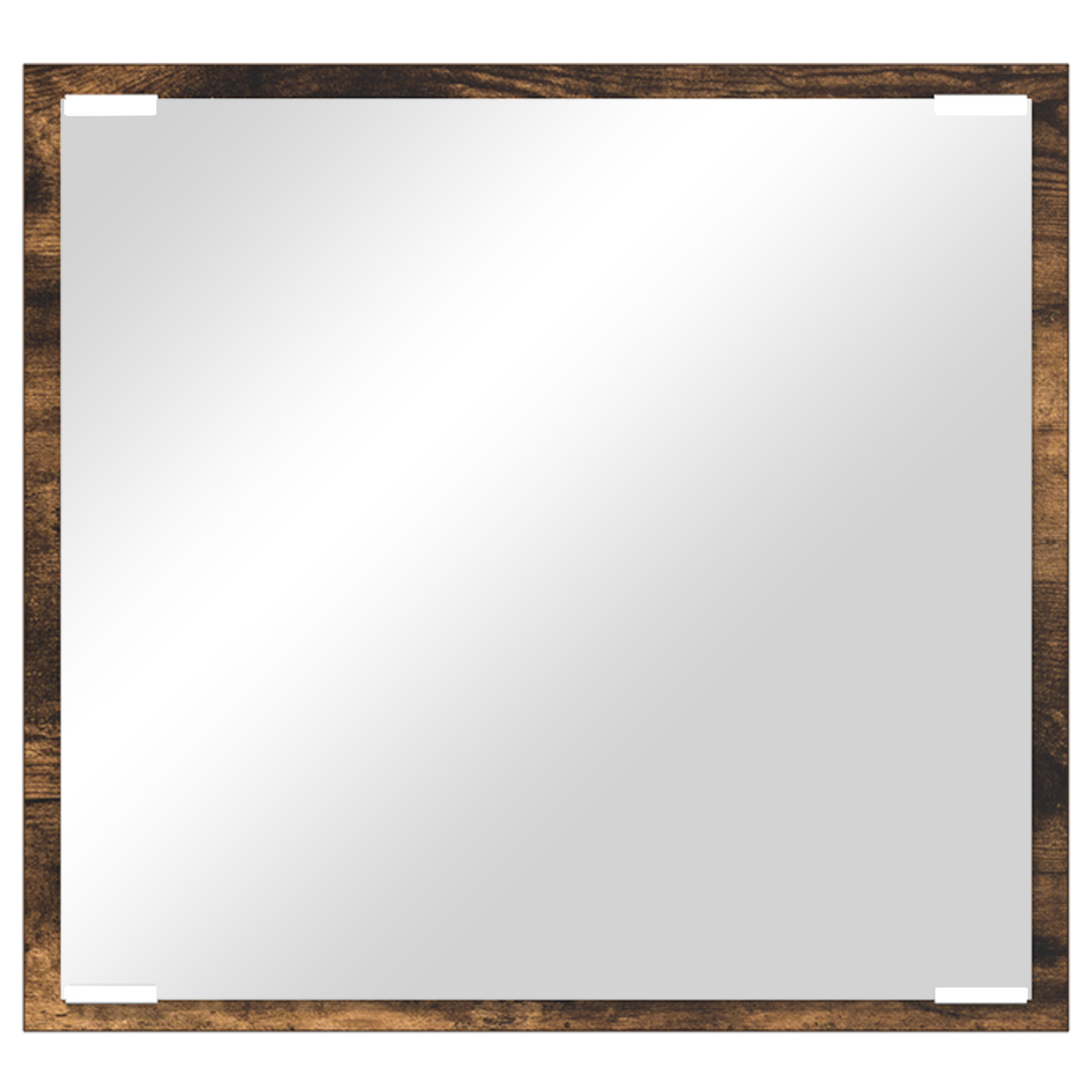 LED Badspiegel Geräucherte Eiche 40x8.5x37 cm Holzwerkstoff
