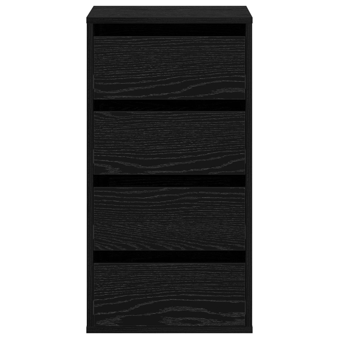 Eck-Kommode Schwarz Eiche 40x41x76 cm Holzwerkstoff