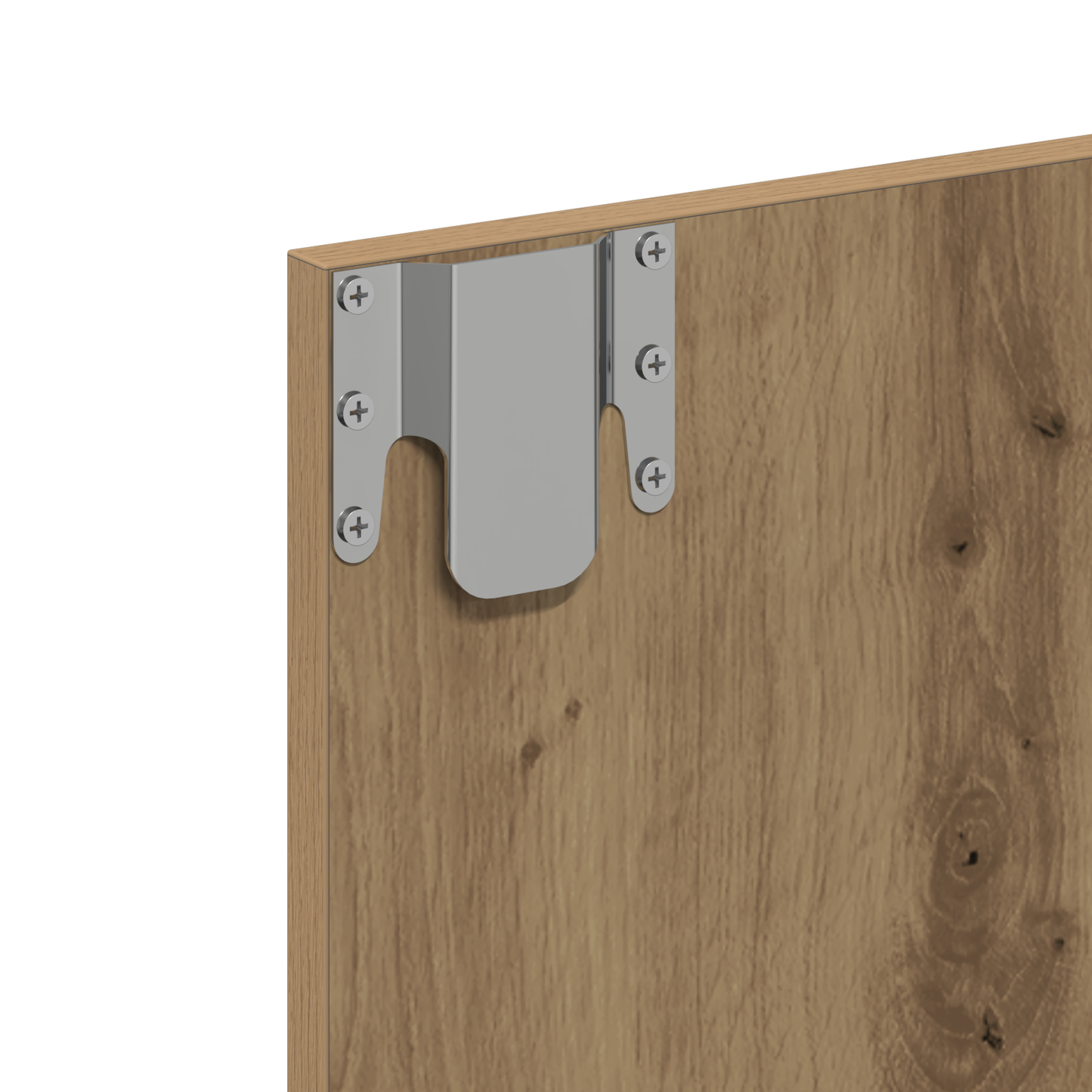 Waschtisch mit Spiegel Eiche MDF, Glas 60 x 31.5 x 62 cm