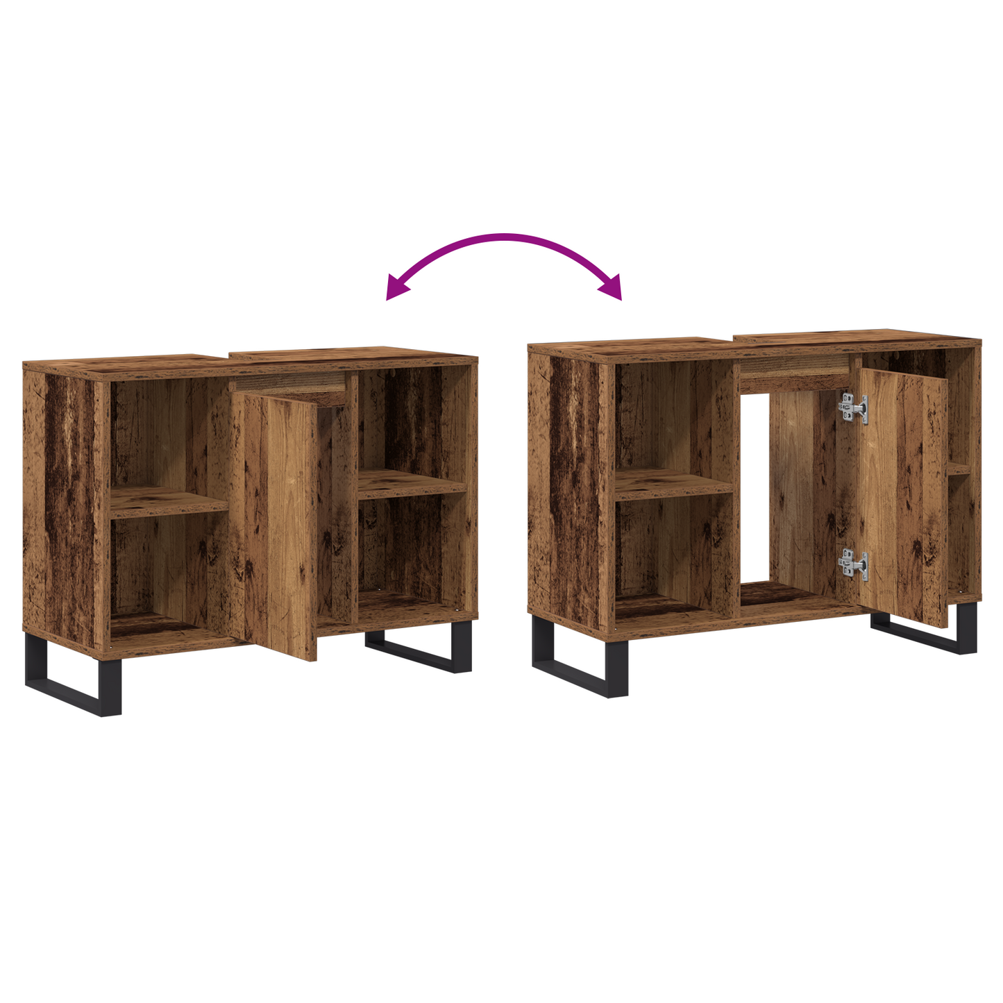 Badezimmer-Waschtisch Altes Holz Spanplatte Mittel