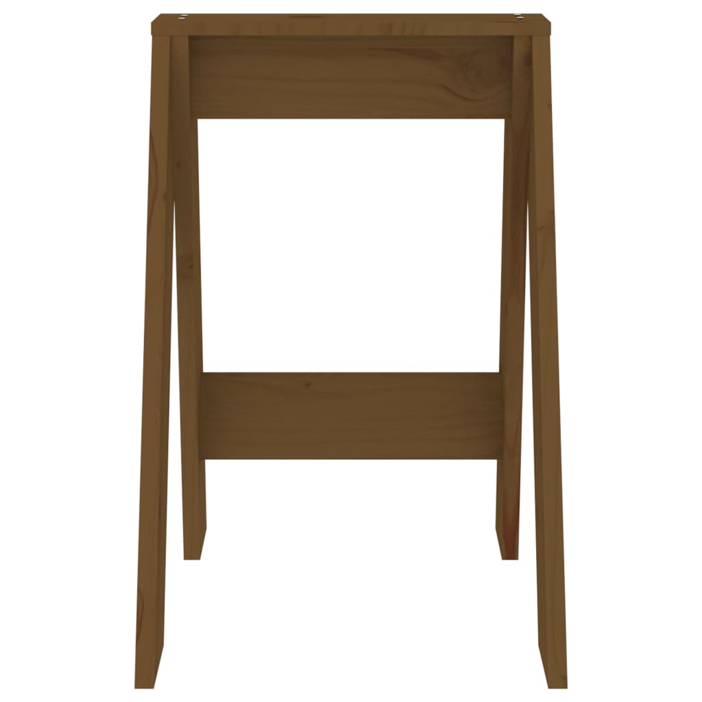 Hocker 2 Stk. Honigbraun 40x40x60 cm Massivholz Kiefer