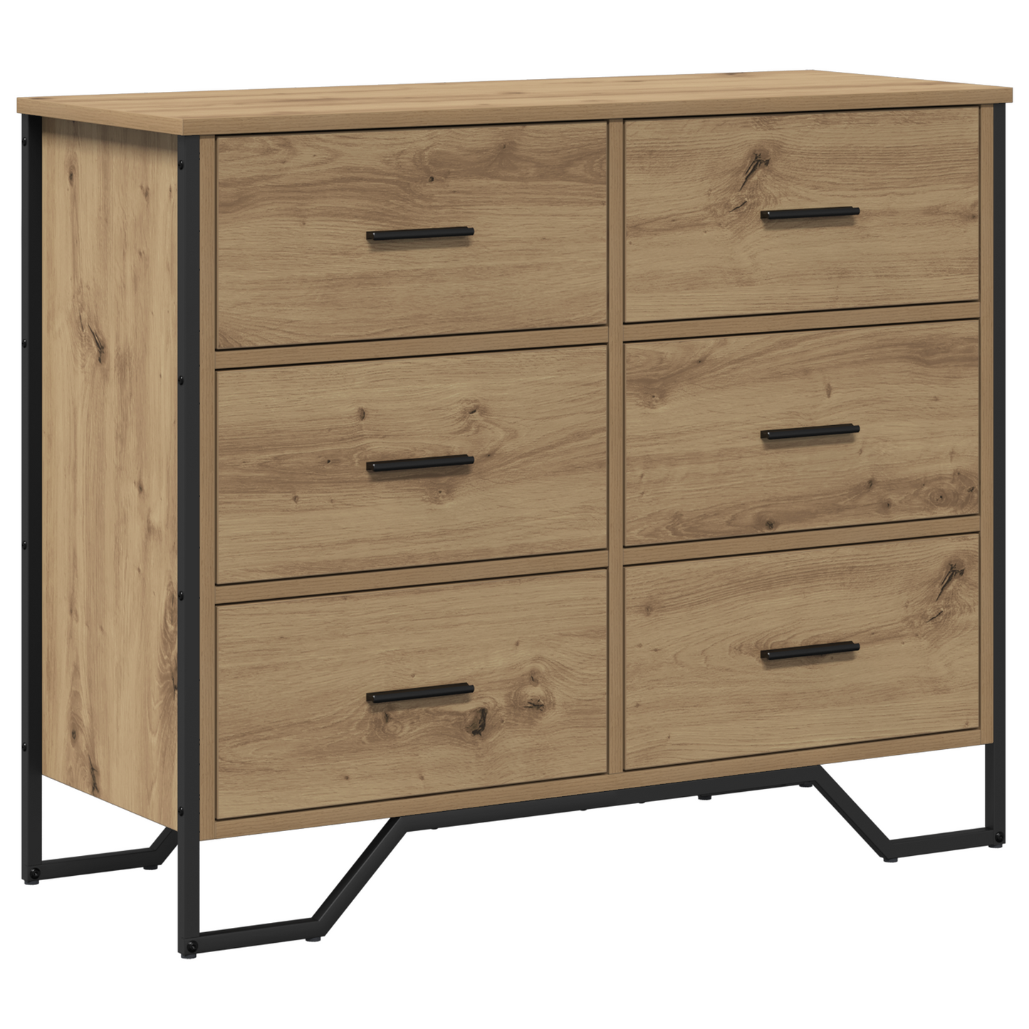 Kommode Artisan Eiche 91x35.5x74.5 cm Furnier