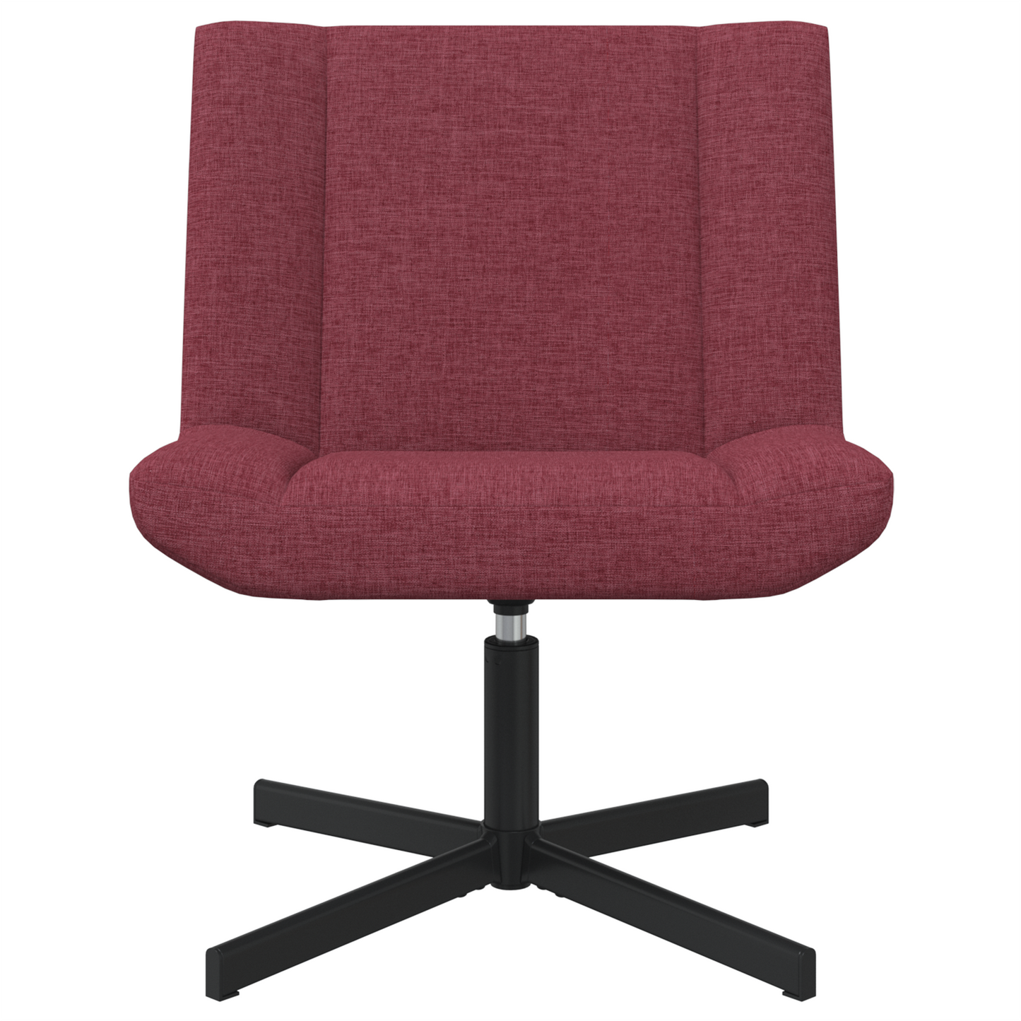 Drehstuhl Weinrot Polyester mit Metallbasis Standard Drehbar