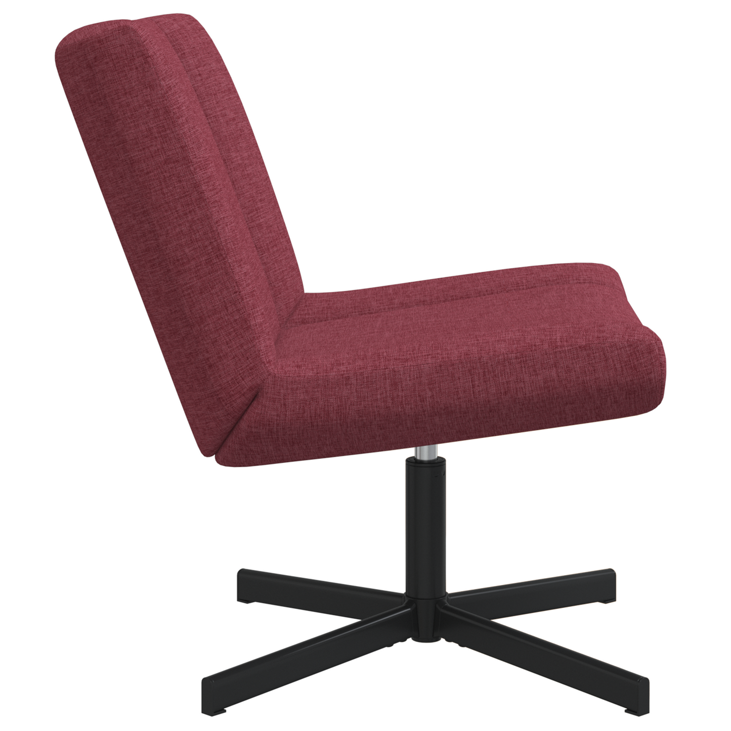 Drehstuhl Weinrot Polyester mit Metallbasis Standard Drehbar