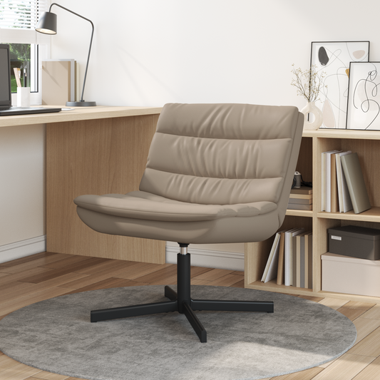 Schwenkstuhl Cappuccino Polyester, Metallbasis Standard