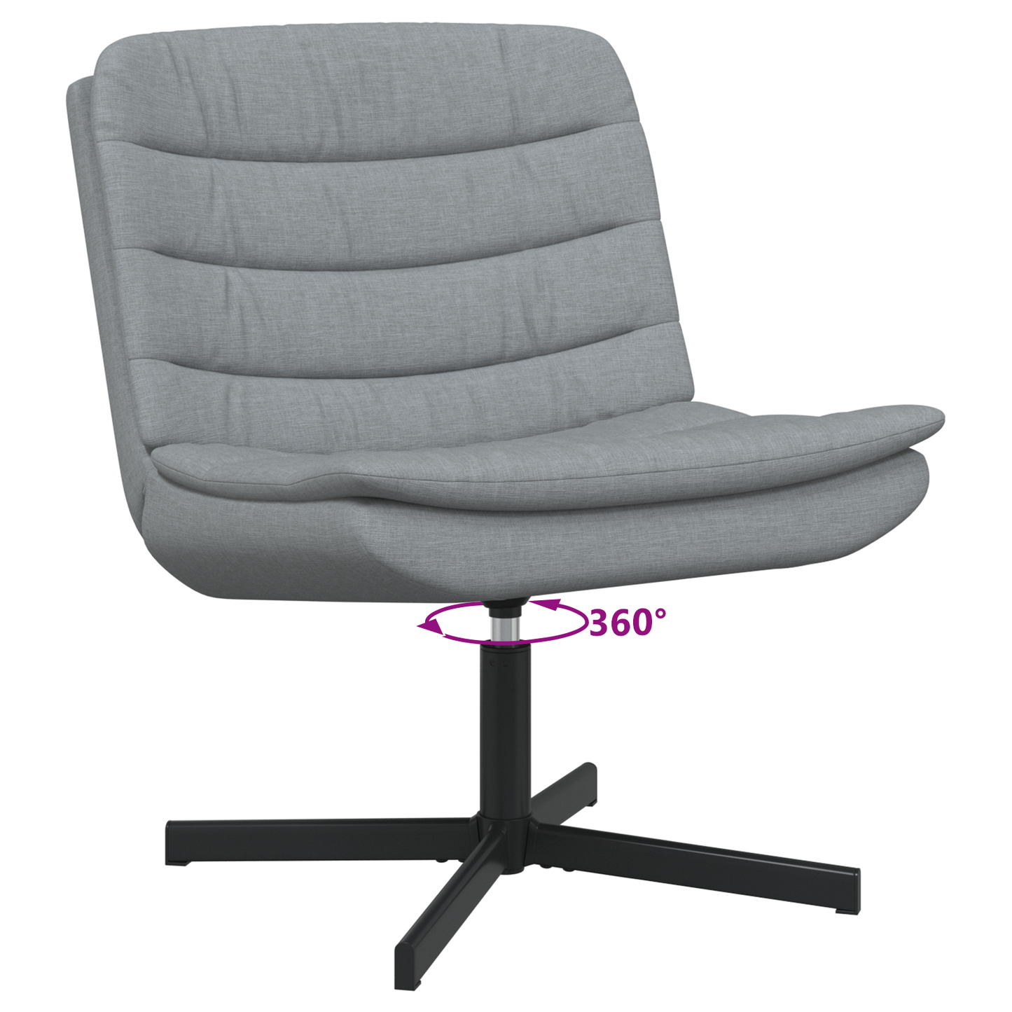 Drehstuhl Hellgrau Stoff Standard Ergonomisch