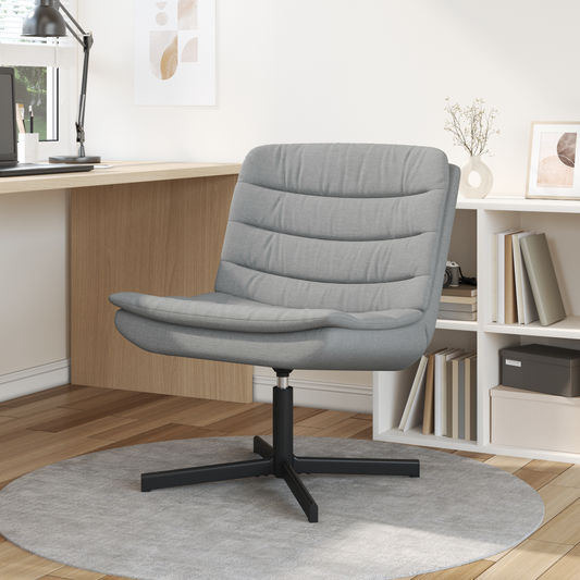 Drehstuhl Hellgrau Stoff Standard Ergonomisch