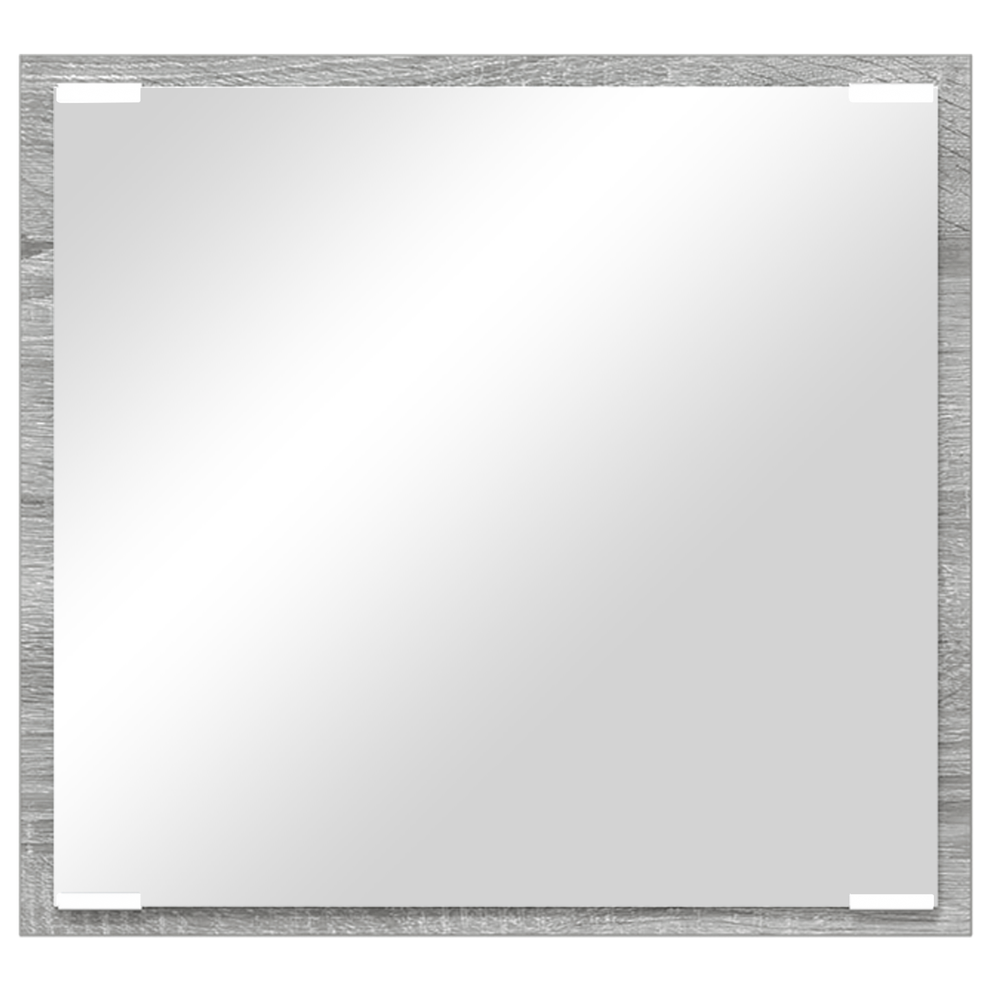 LED Badezimmer Spiegel Grauer Sonoma 40x8.5x37 cm Werkstoff Holz